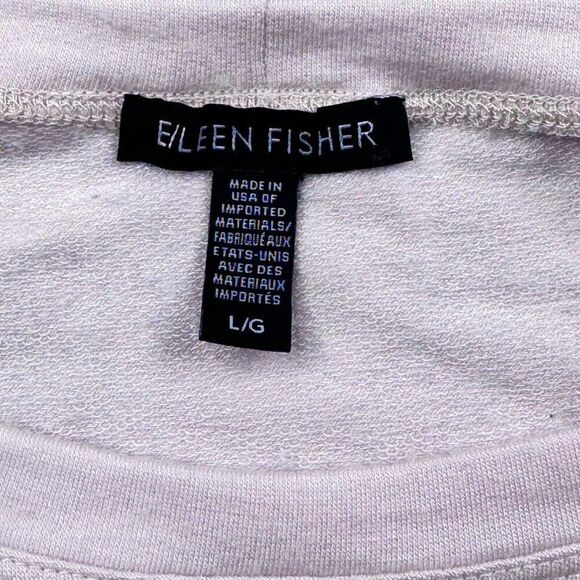Eileen Fisher Tencel Soft Stretch Pullover Sweatshirt Lilac - Picture 3 of 6
